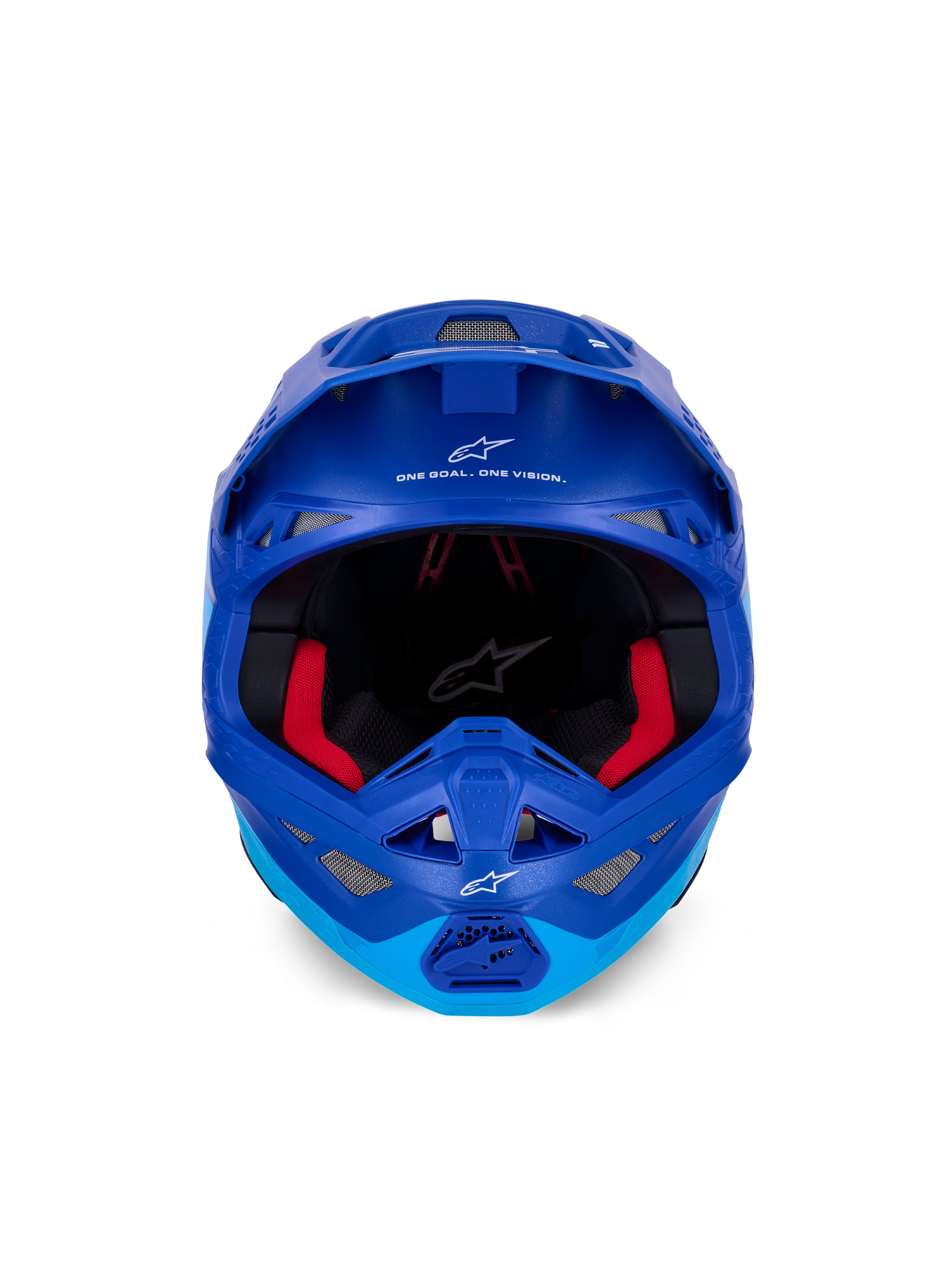 Alpinestars Supertech S M10 Flood Off-Road Helmet in Metallic Blue and Black, X-Large