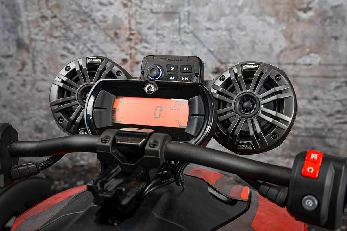SSV Works 2 Speaker Kit Kicker for Can-Am Ryker (Part Number RKR-2K2)
