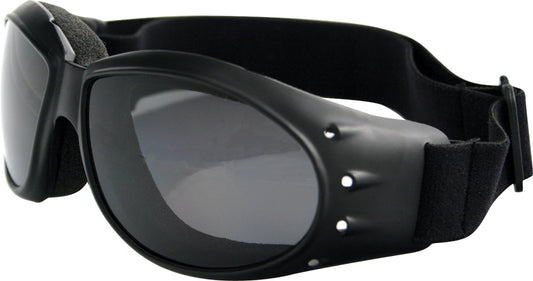 Bobster Cruiser Sunglasses Black with Smoke Lens - Stylish Eye Protection for Active Outdoor Activities