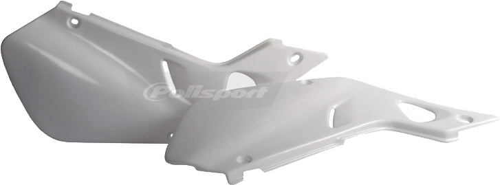 POLISPORT Off-Road Side Panels for Honda CR125R and CR250R – Durable White Replacement Plastic Parts