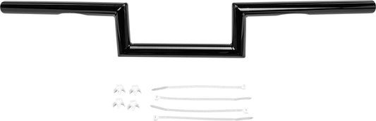 HardDrive 21-225GB 1-Inch Dimpled Z Bar Handlebars for Harley Davidson Dyna and Road King