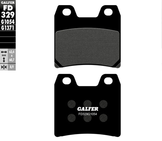 Galfer USA Brake Pads Semi Metallic FD329G1054 for Yamaha FZS1000 FZ1 (2001-2005)