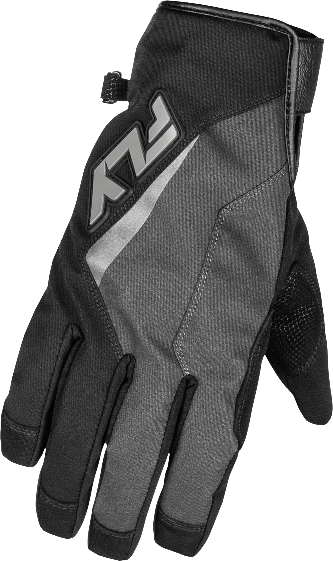 Fly Racing Title Long Gloves 2X-Large Grey/Black – Snow Midweight Gloves with Heated Technology