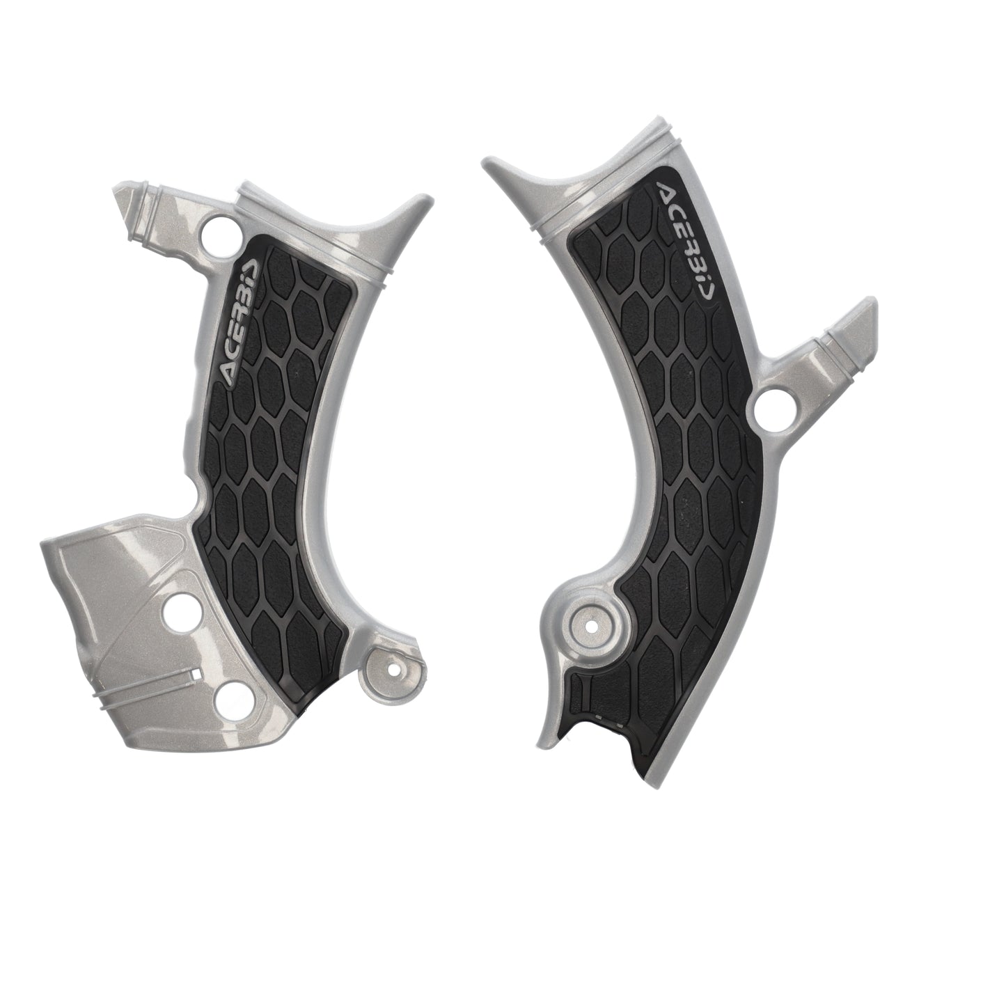 ACERBIS X Grip Frame Guard for Yamaha YZ450F and YZ250F - Silver/Black