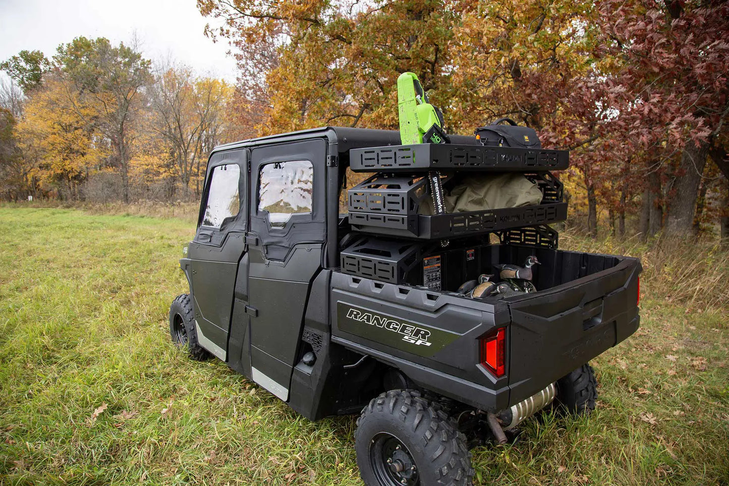 KOLPIN Rear Lower Half Doors for ATV/UTV – Durable Aluminum Cab Doors with Multi-Point Mounting System