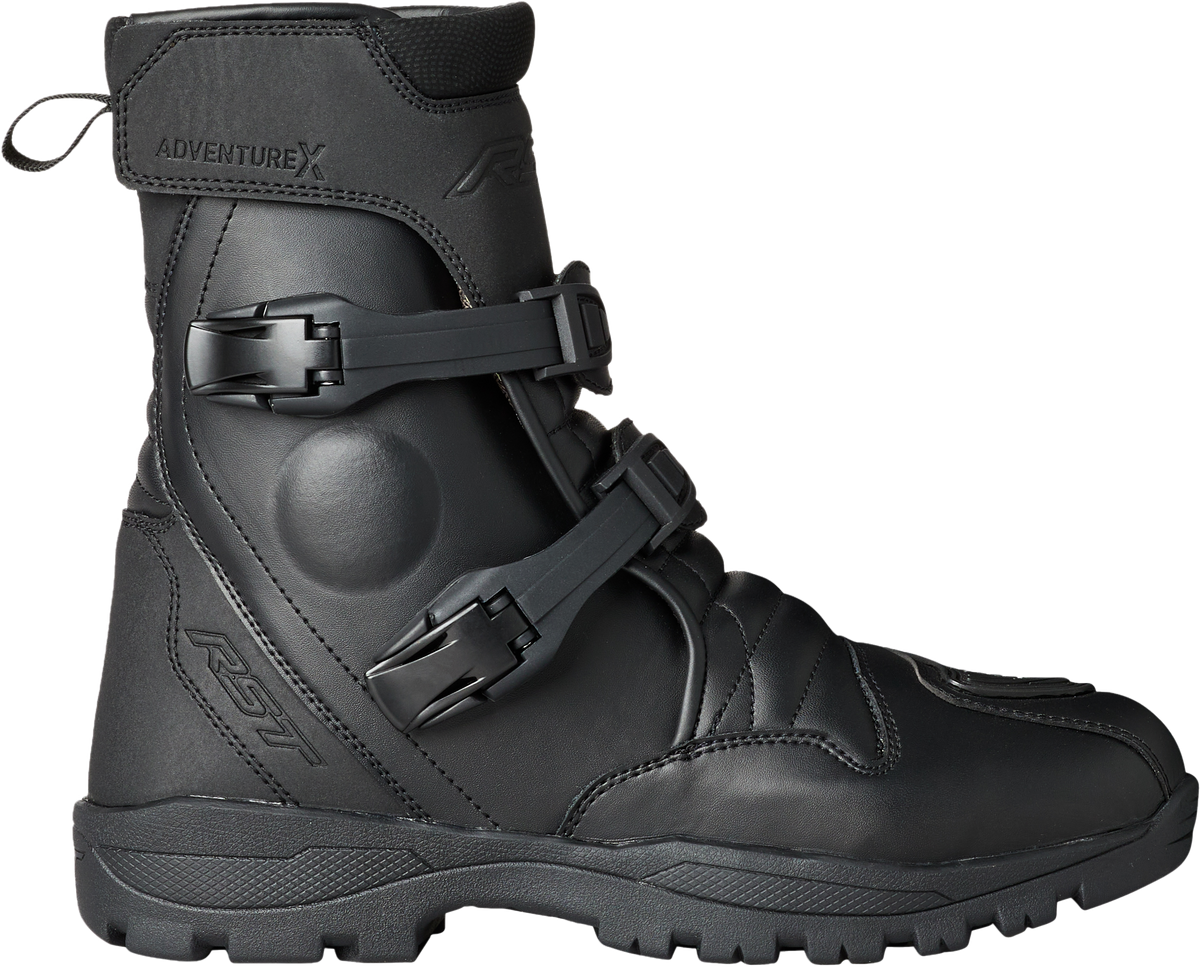 RST Adventure X Mid Ce Waterproof Motorcycle Boots – Black, US Size 11