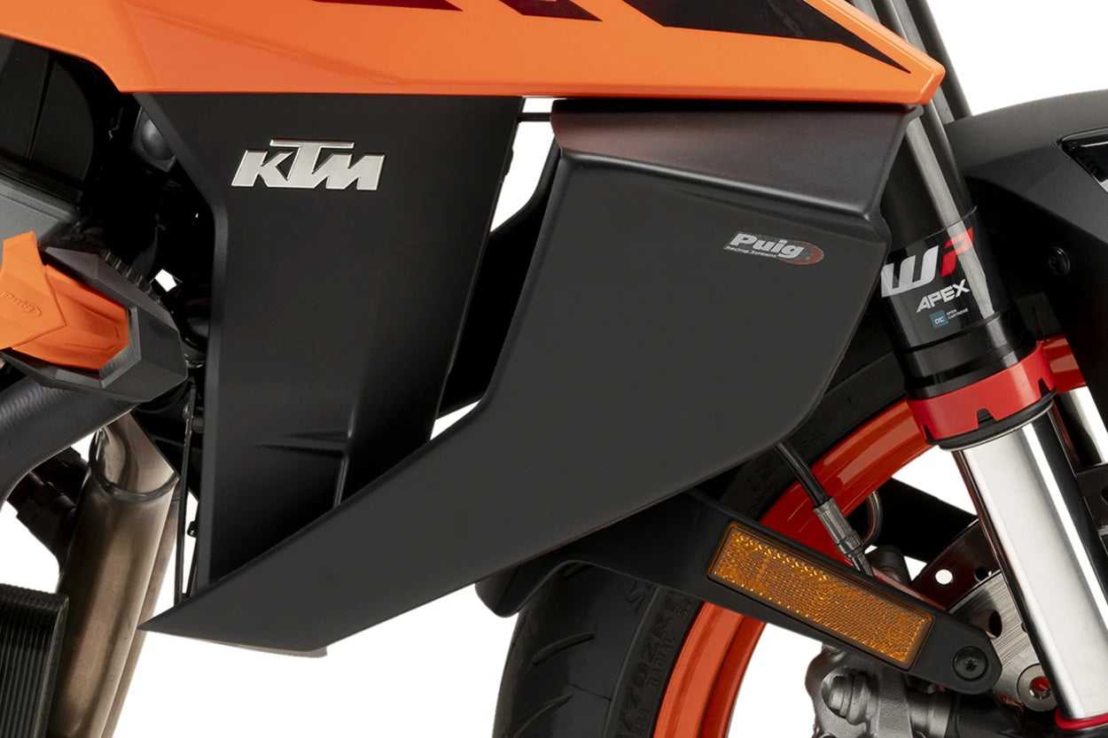 PUIG Downforce Side Spoilers for KTM - Matte Black Body Accessories