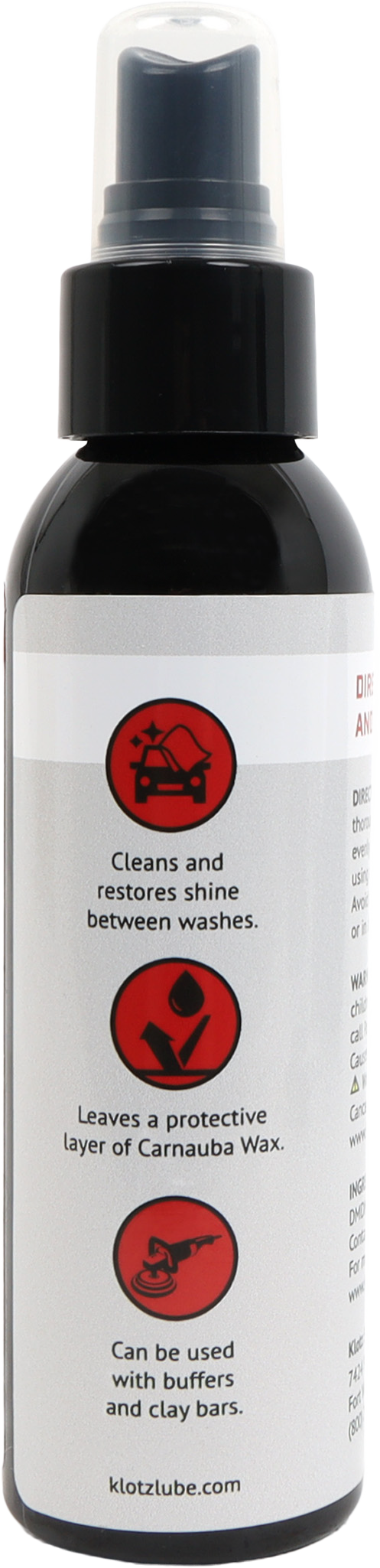 KLOTZ Quick Detailer 4 oz. – Multi-Purpose Car Cleaner and Polish for Vehicles, Glass, and Metal