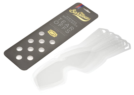 100-Percent Barstow Standard Tear Offs - 20 Pack for Offroad Eyewear