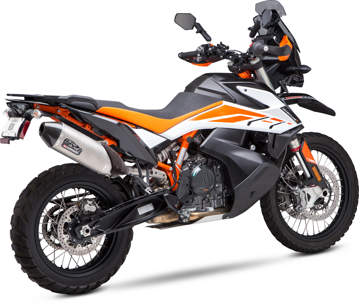 Yoshimura RS-4 Slip-On Stainless Steel Exhaust for Husqvarna Norden 901 and KTM Adventure Models