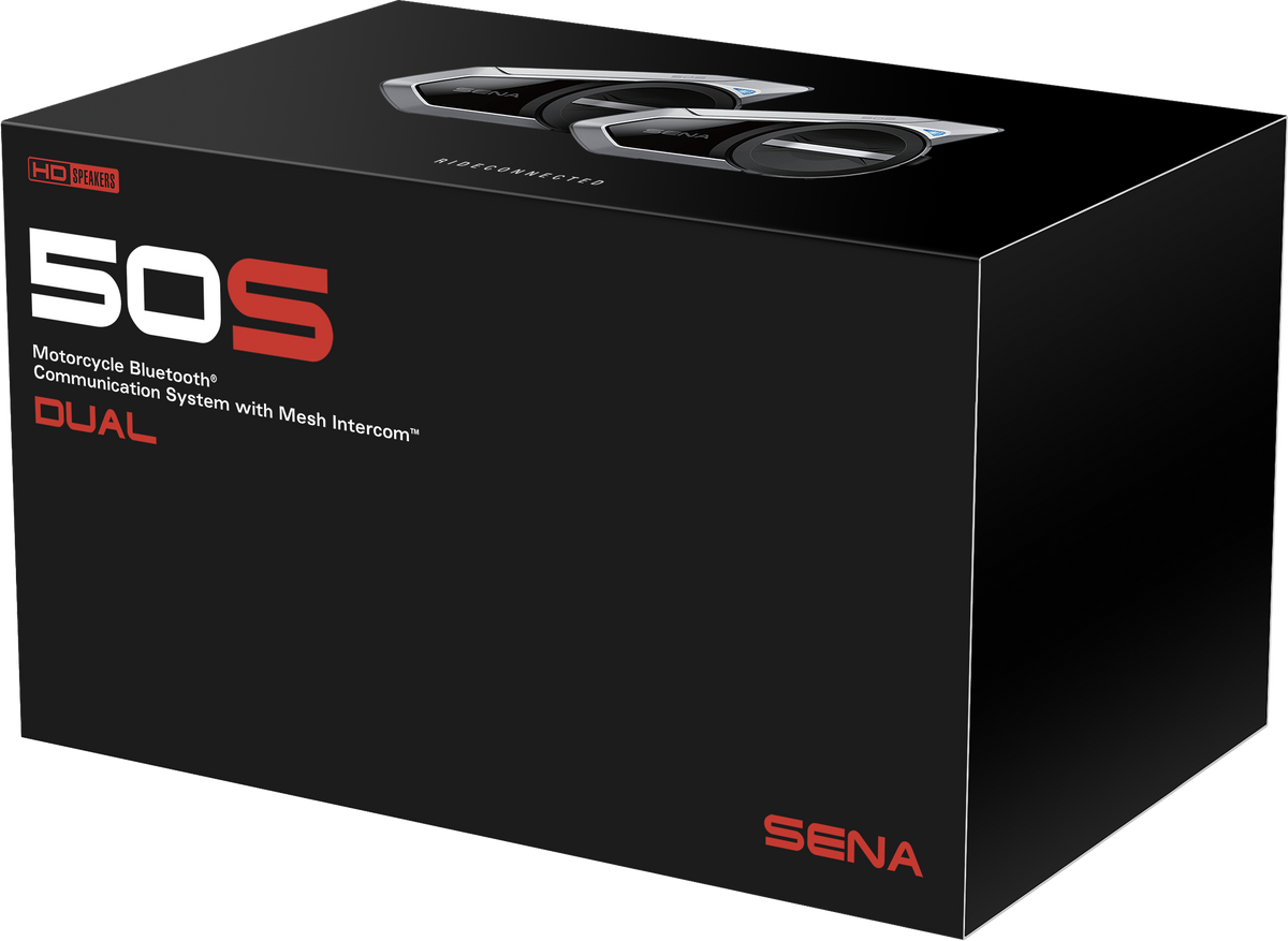 SENA 50S HD Bluetooth Communication System with Harman Kardon Sound and Multi-Intercom Range