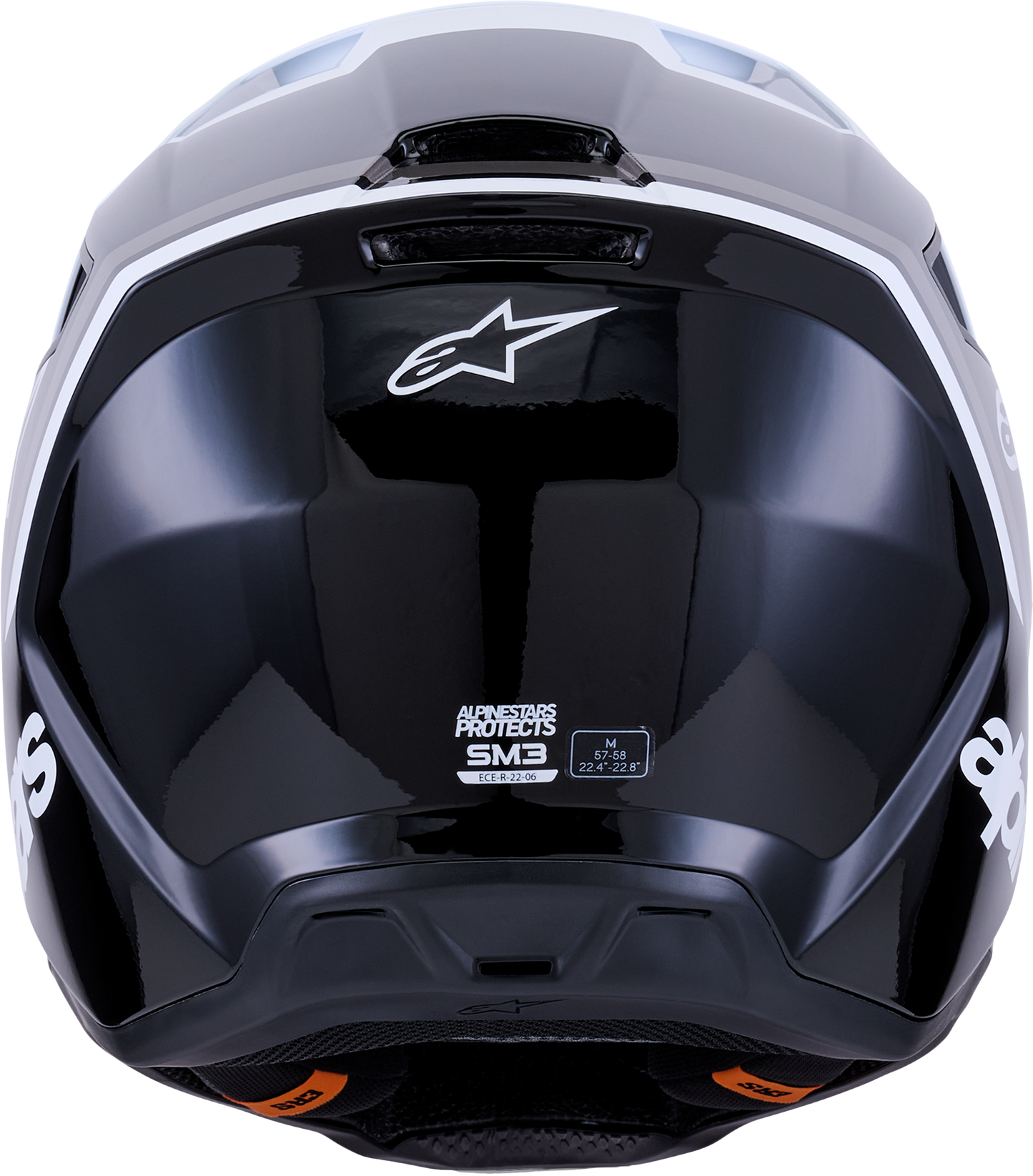 Alpinestars SM3 Radium Off-Road Helmet 2X-Large Gloss Black/White/Grey