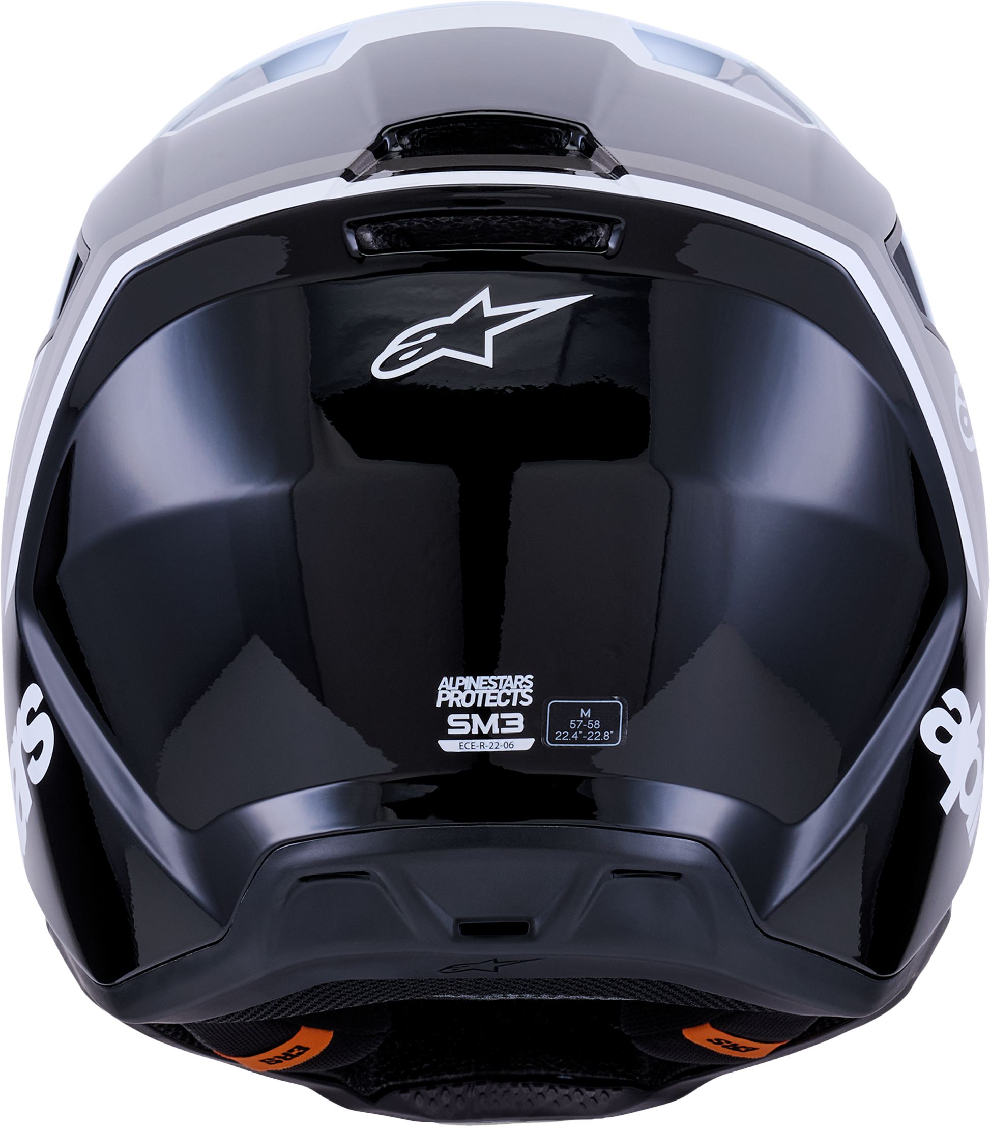 Alpinestars SM3 Radium Off-Road Helmet 2X-Large Gloss Black/White/Grey