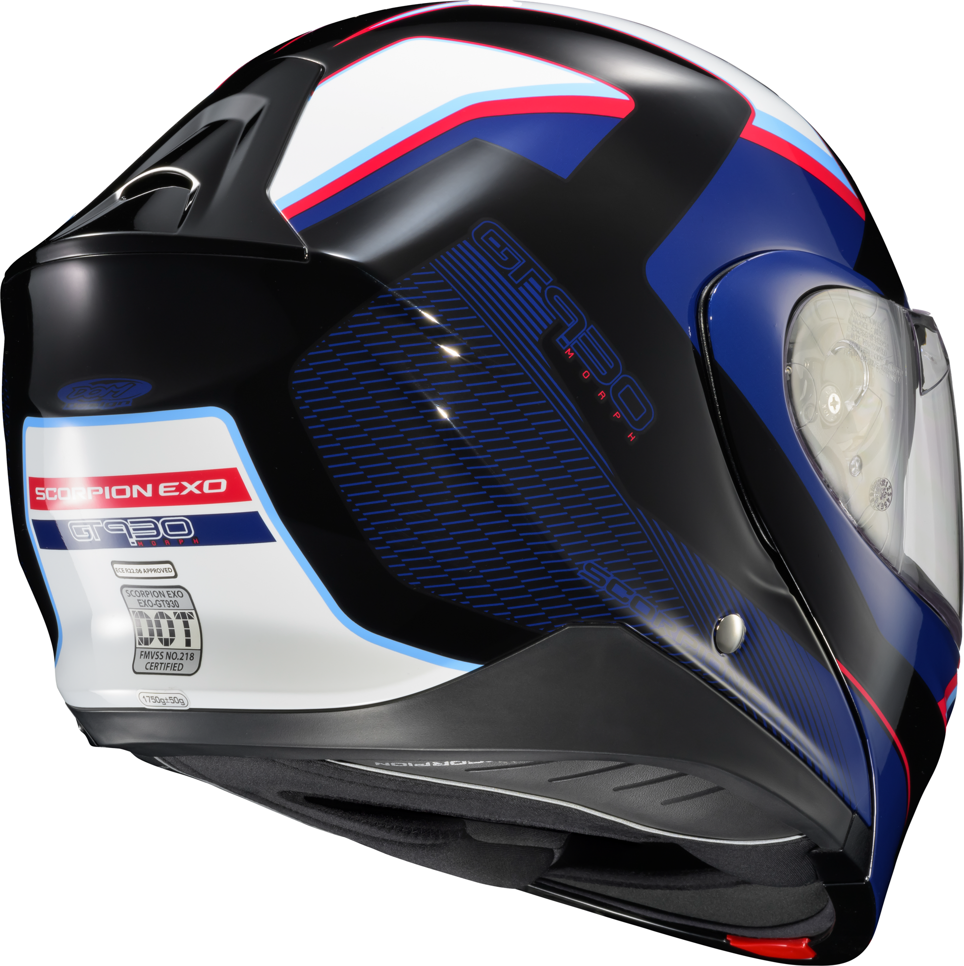 ScorpionEXO Exo GT930 Transformer Modular Helmet Blue/Red 3X-Large