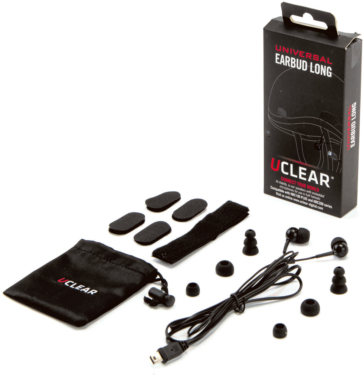 UCLEAR Pulse Plus HDS20 Half Helmet Earbuds – Universal Fit for Motorcycle and Outdoor Helmets