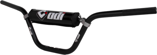 ODI Fifty Handlebar Black (Part H782MXB-R1) – 7/8 inch Aluminum Offroad Handlebars with Support Cross Brace and Bar Pad