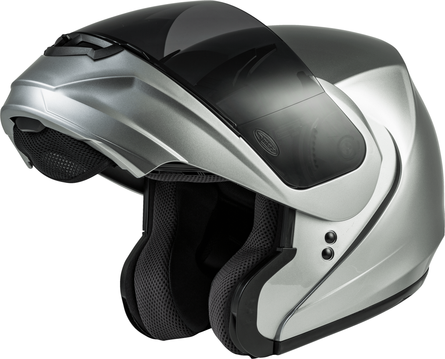 GMAX MD-04 Modular Helmet in Metallic Silver - 3X-Large