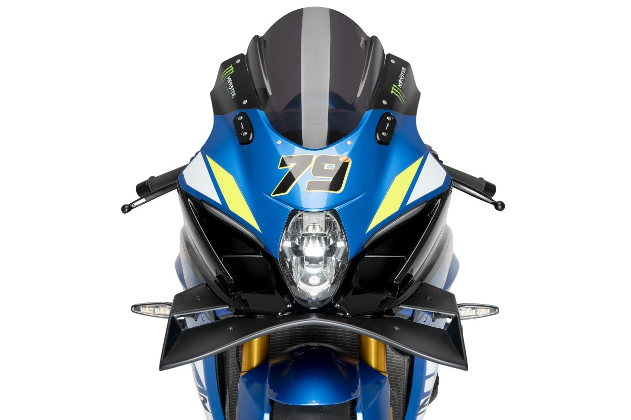 PUIG Front GP Spoiler in Black for Street Motorcycles – Part 22075N
