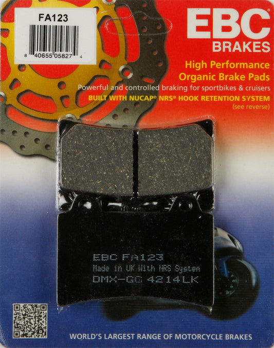 EBC FA123 Brake Pads for Yamaha XV17 Road Star S and Silverado Models