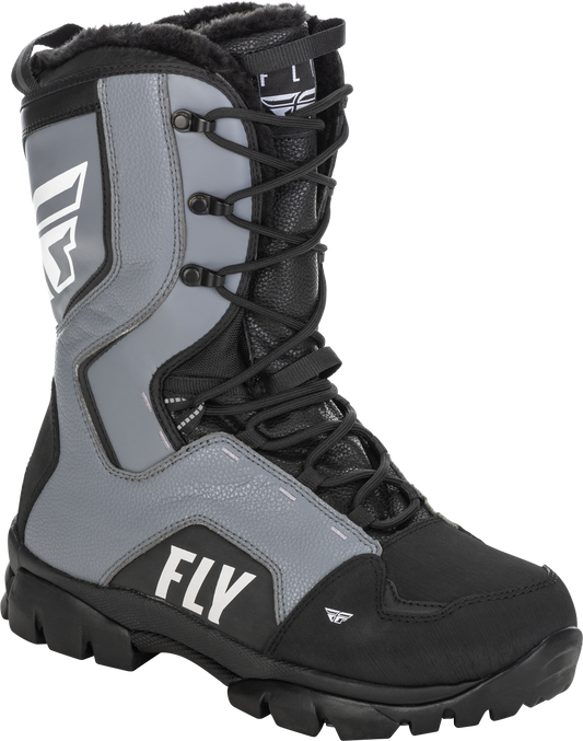 Fly Racing Marker Boot Black/Grey US 09 Men's Snow Boots with Waterproof Hydroguard System