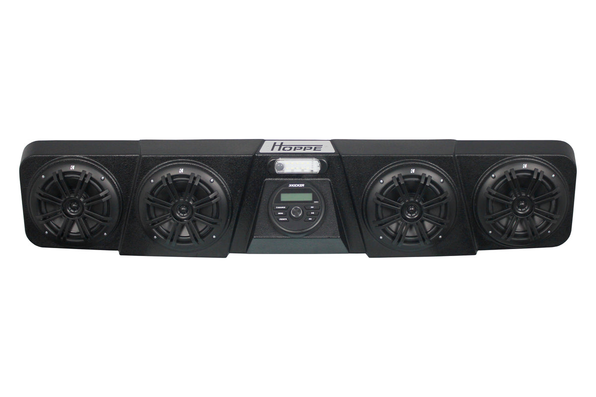 HOPPE HPEL-0108 Audio Mini Marine Audio System for ATV/UTV with Bluetooth and RGB LED Speakers