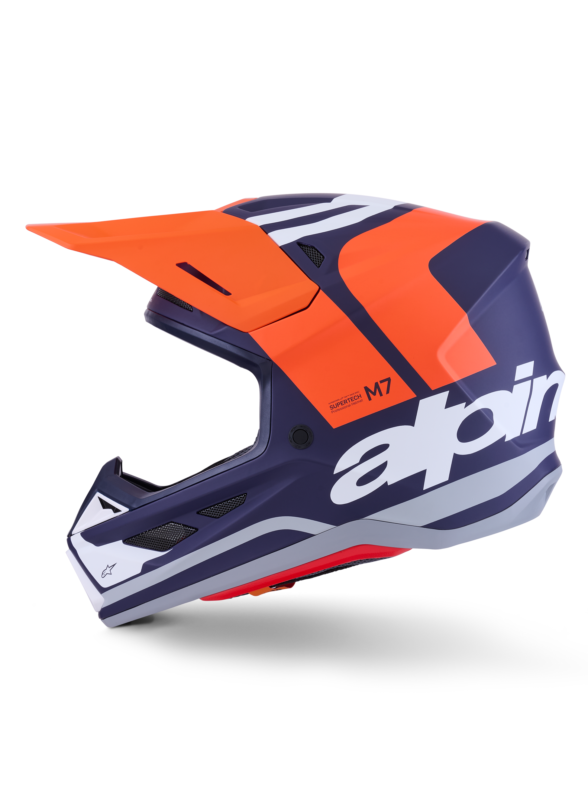 Alpinestars SM7 Core Helmet Large Orange/Blue Matte Off-Road Helmet