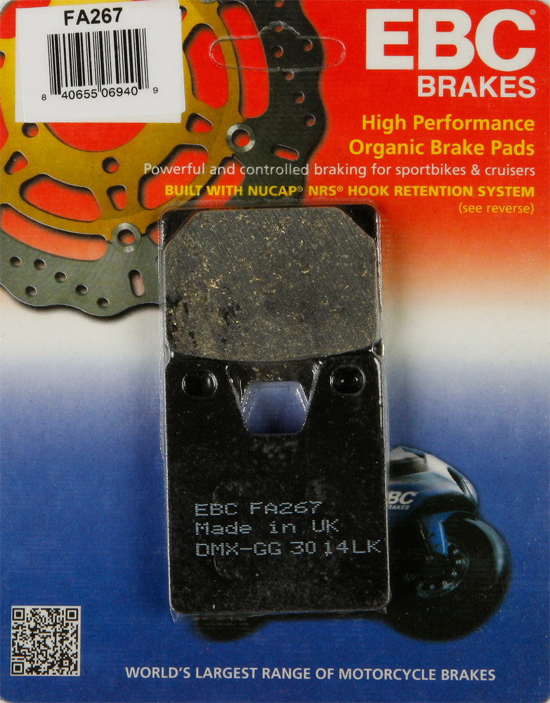 EBC FA267 Brake Pads for Yamaha YZF-R1 and YZF-R7 – Street Performance