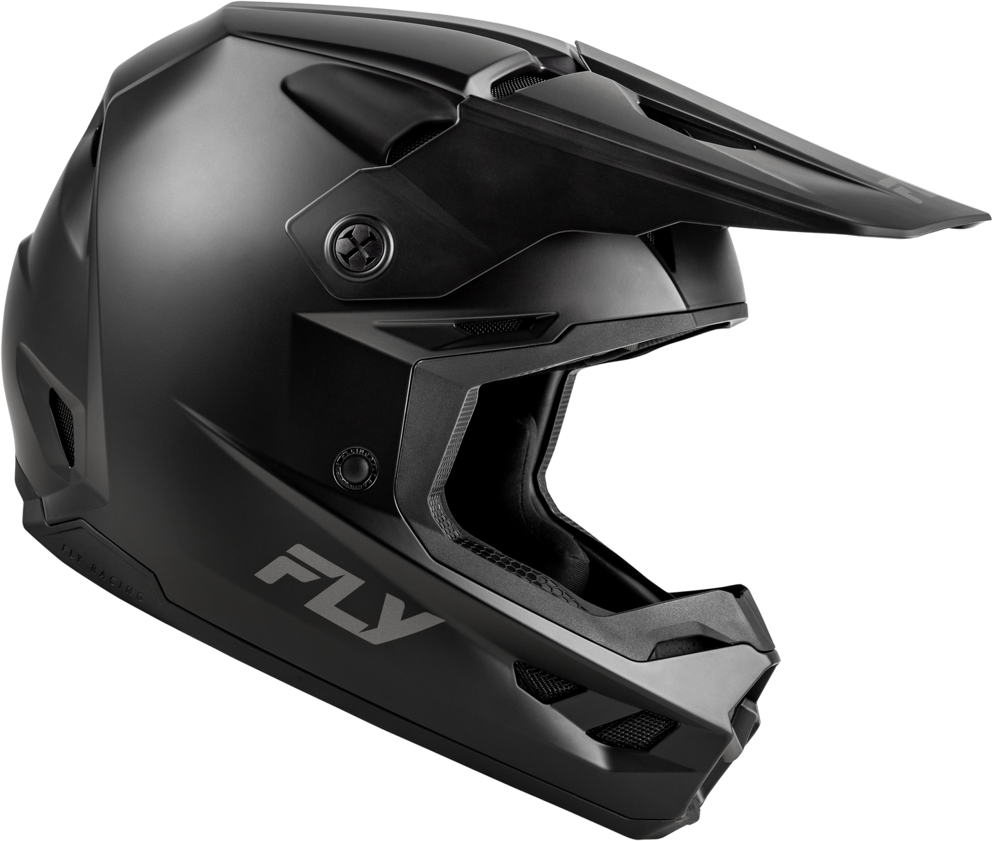 Fly Racing Kinetic Solid Helmet Matte Black X-Large - Offroad Full-Face Helmet