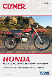 CLYMER Repair Manual for Honda XL and XR 75/100 Models – Part Number CM31214