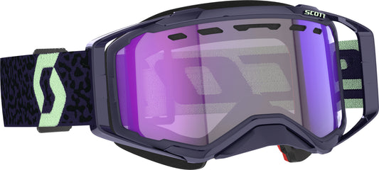 Scott Prospect Snow Goggles Dark Purple and Mint Green with Blue Chrome Lens - Part 278603-7696307