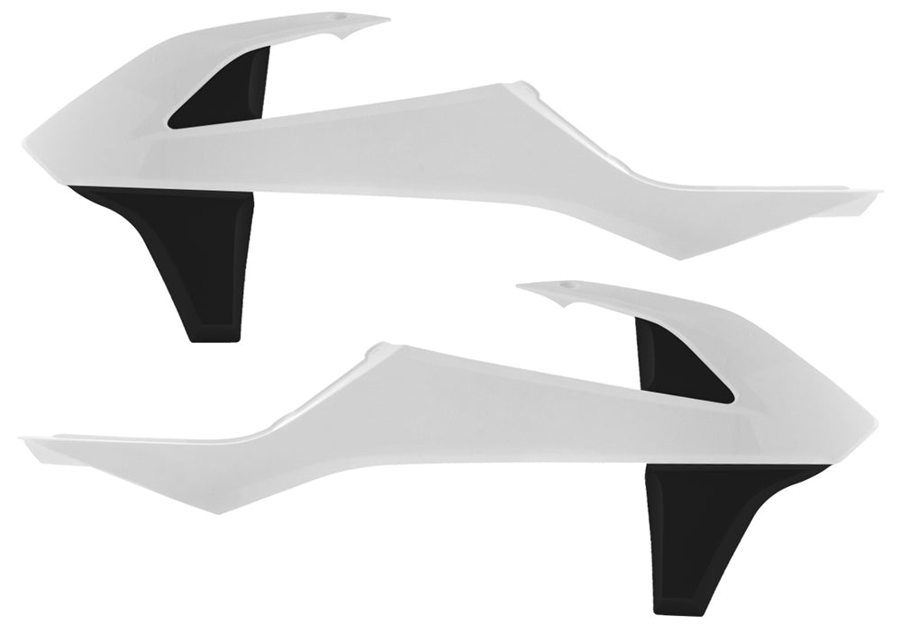 ACERBIS Radiator Shrouds for KTM Offroad Models – White/Black Replacement Body Part