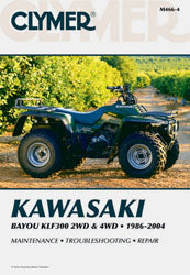Clymer Kawasaki KLF300 Bayou ATV/UTV Repair Manual — Model Years 1988-1997