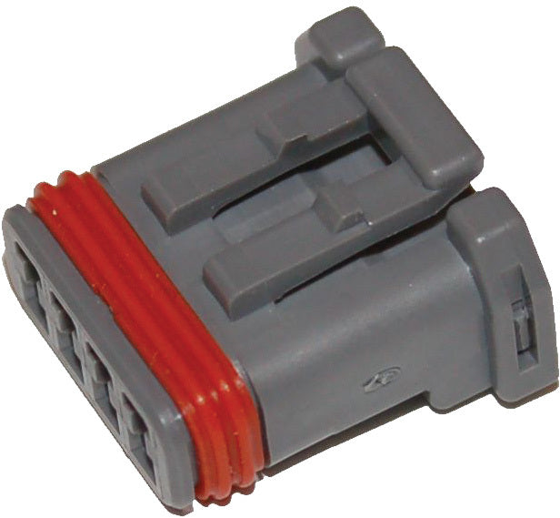 NAMZ Custom Cycle MX-1900 Series 4-Pin Grey Socket Housing - V-Twin Motorcycle Wiring Connector