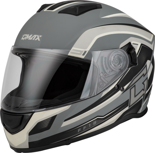 GMAX F1181813 Drift Full-Face Helmet Matte Grey/Silver/Black X-Small