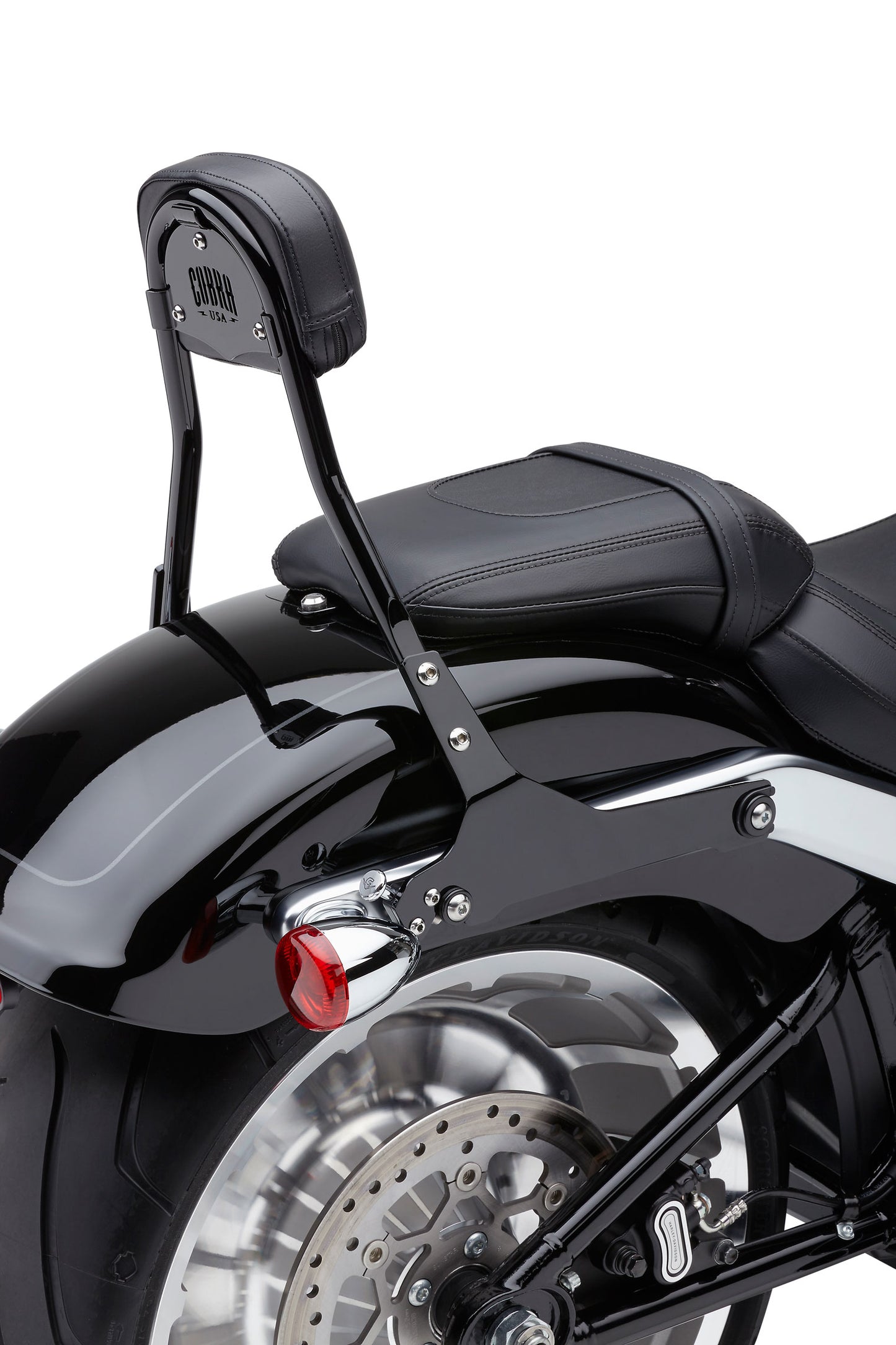 Cobra Detachable Backrest Mini Black for Harley FXFB/S 18-25 | Part #602-2028B