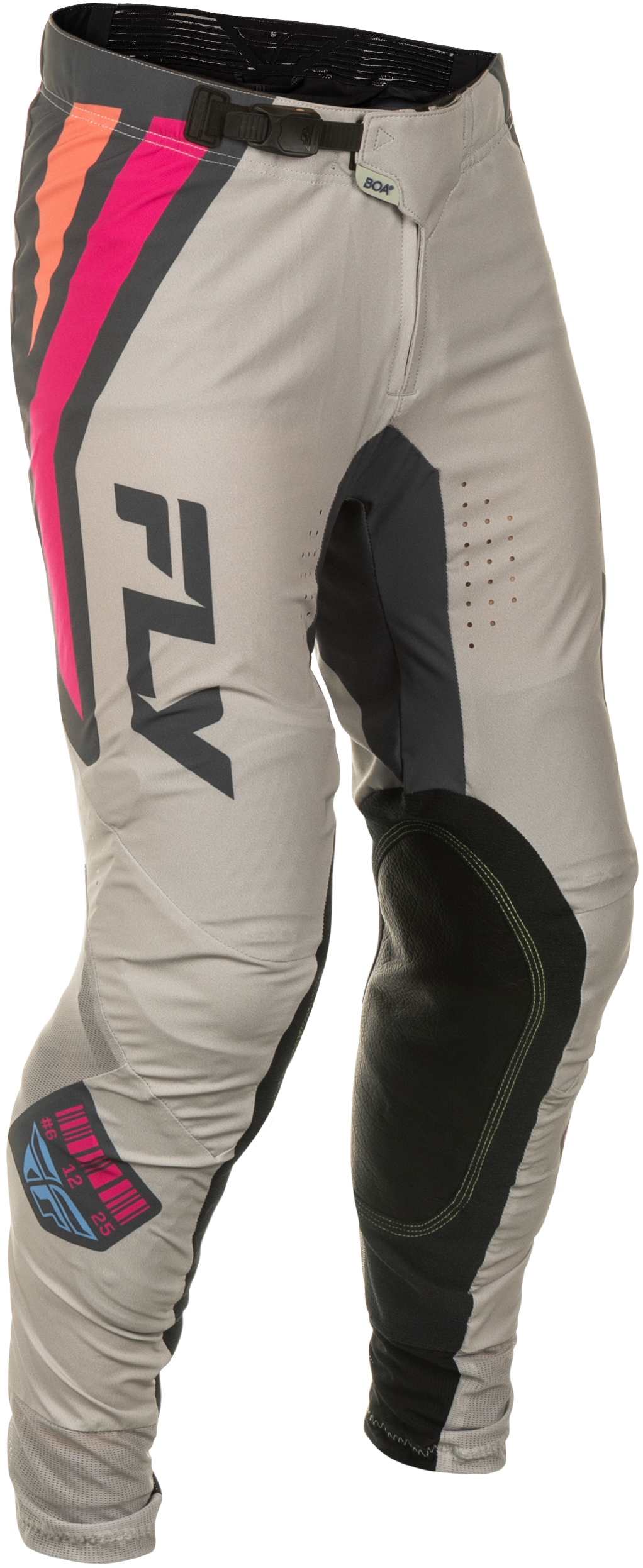 Fly Racing Lite Vice Offroad Pants for Men – Size US 30, Light Grey/Pink/Coral