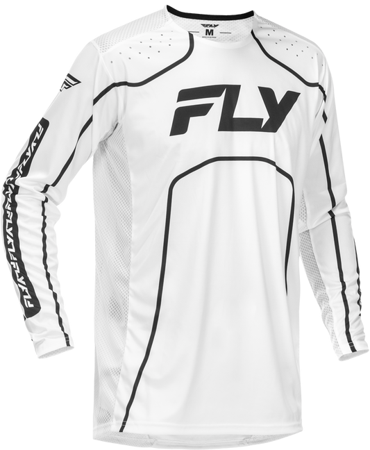 Fly Racing Rayce Bicycle Jersey Men’s X-Large White/Black