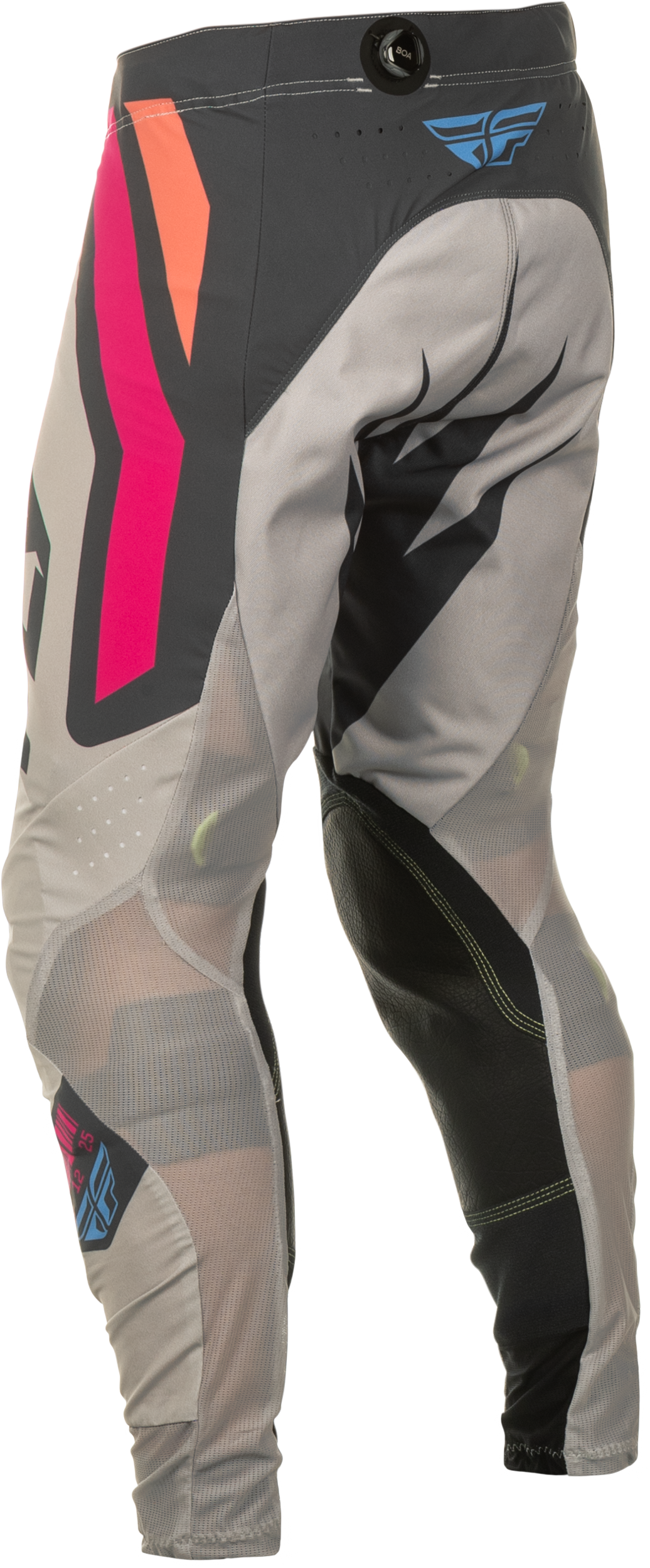 Fly Racing Lite Vice Offroad Pants for Men – Size US 30, Light Grey/Pink/Coral