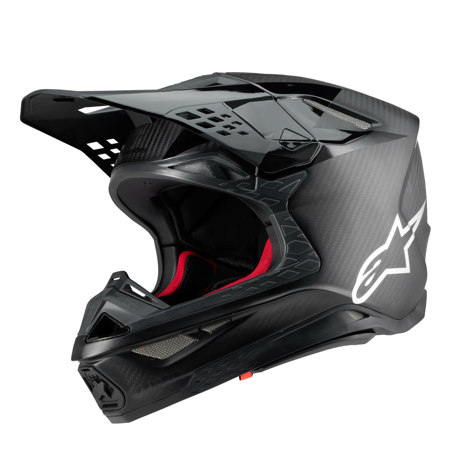Alpinestars Supertech M10 Fame Off-Road Helmet in Black/Carbon – Medium