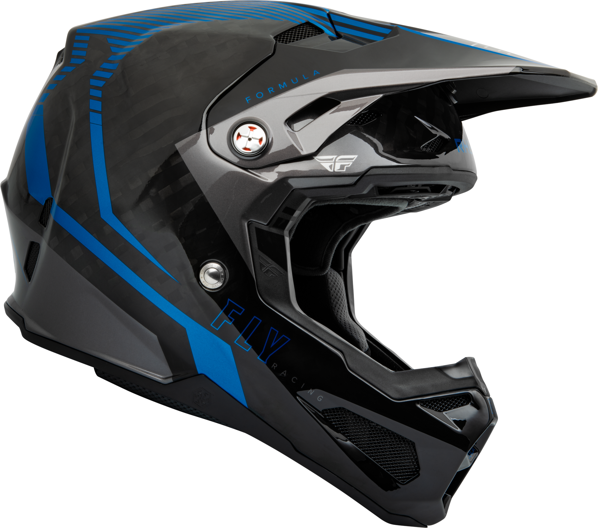 Fly Racing Formula Carbon Tracer Helmet Blue/Black X-Small – Off-Road Motorcycle Helmet with Advanced Impact Protection