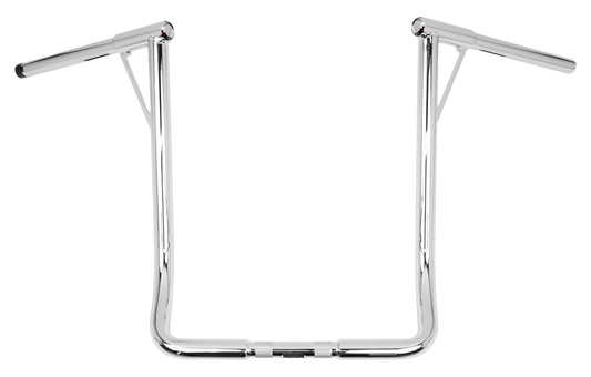BURLY BRAND Louie Bagger 19-Inch Handlebar for Harley Davidson – Chrome Finish