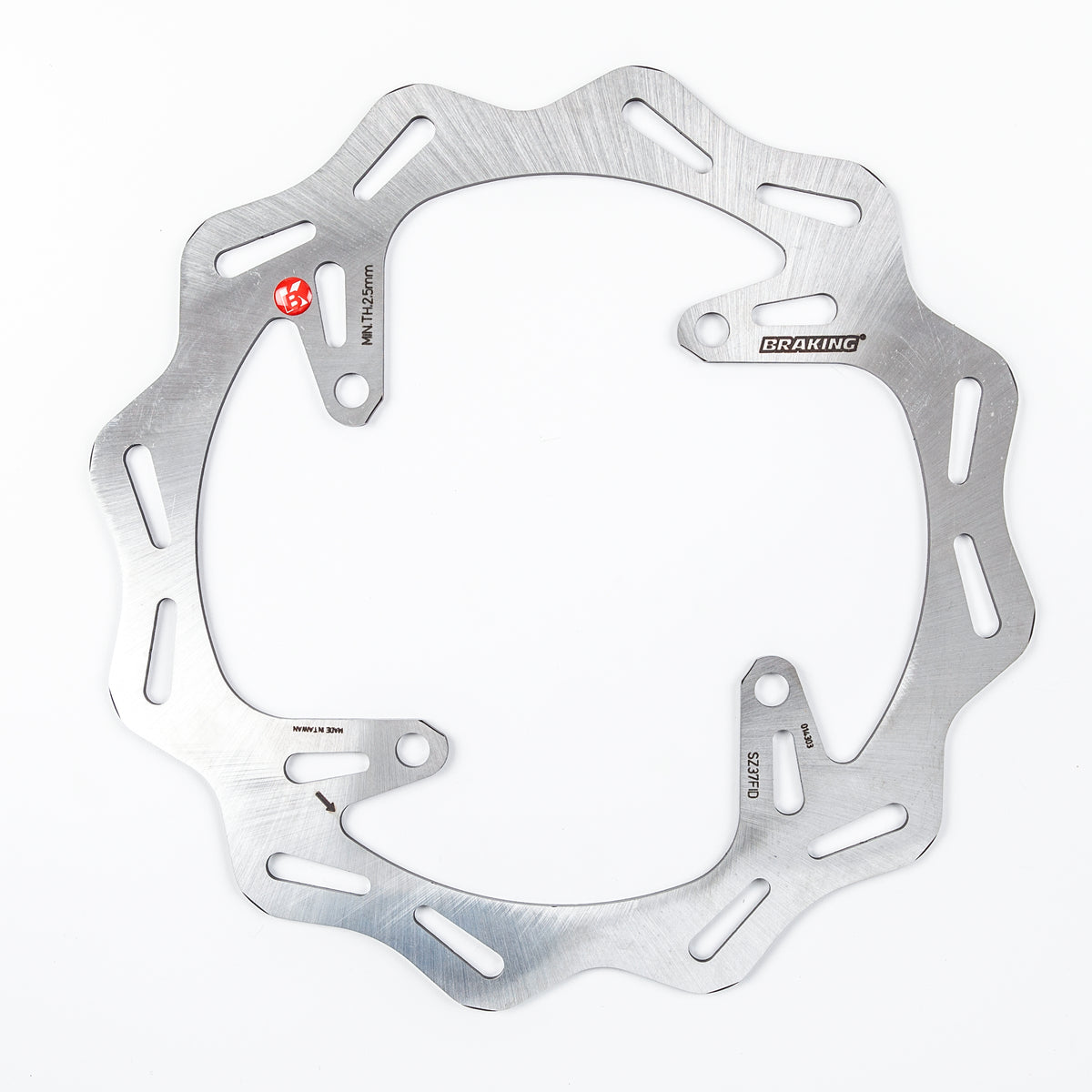 BRAKING Front Wave/Contour Brake Rotor for Suzuki RM-Z250 and RMX450Z Models - Offroad Performance
