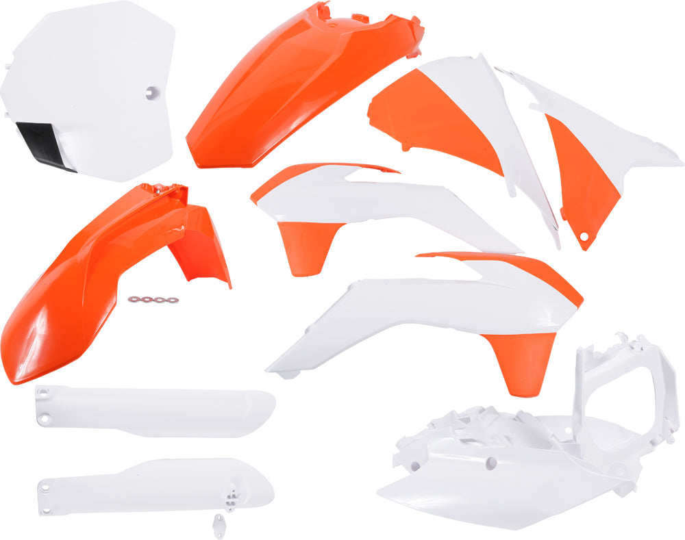ACERBIS Full Plastic Kit Original for KTM 250 SX & XC (2015-2016) - Orange/White Offroad Body Panel Set