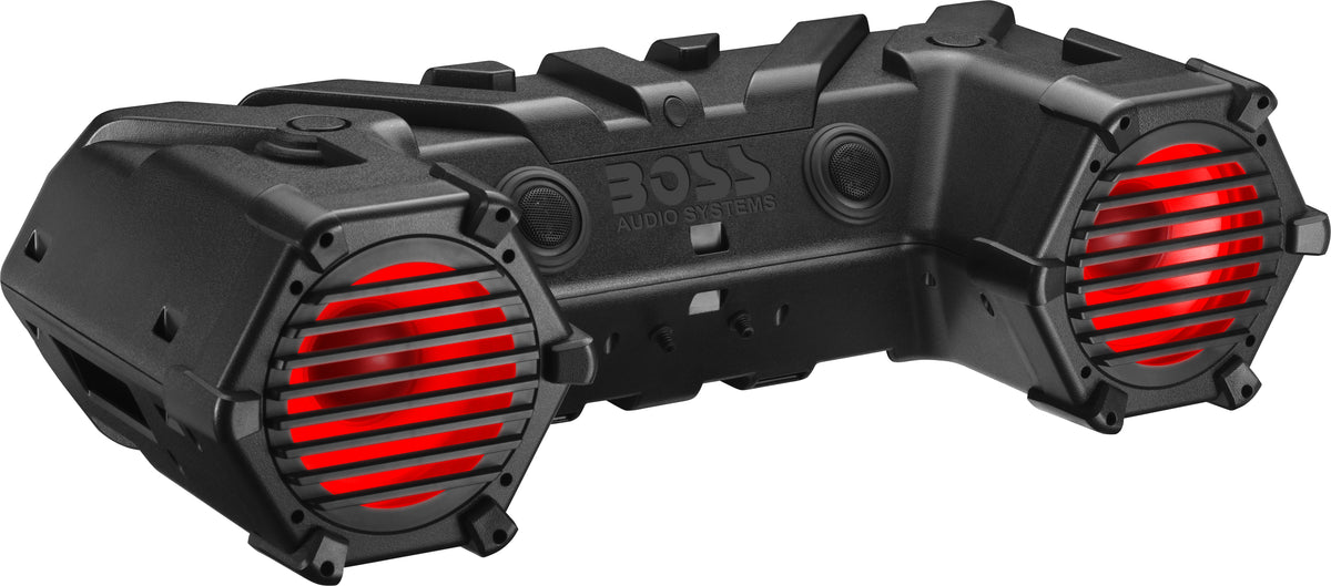 BOSS AUDIO ATV95LRGB 8-Inch Marine-Grade ATV Tube with Lighting Lightbar and RGB Lit Speakers