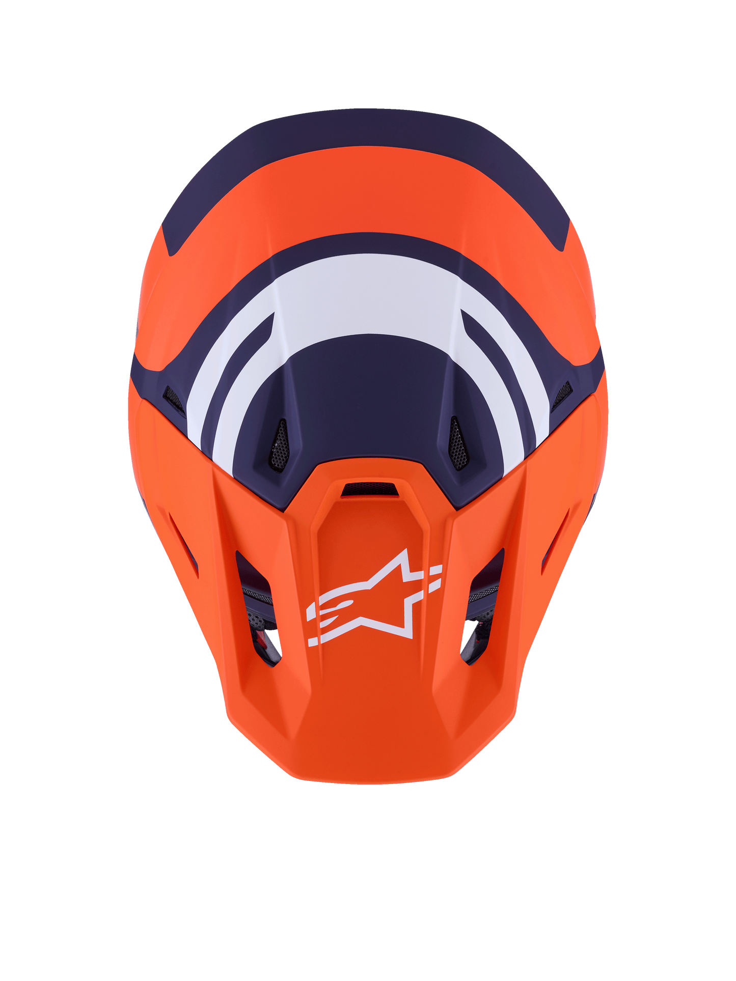 Alpinestars SM7 Core Helmet Orange/Blue Matte 2X-Large for Off-Road Riding