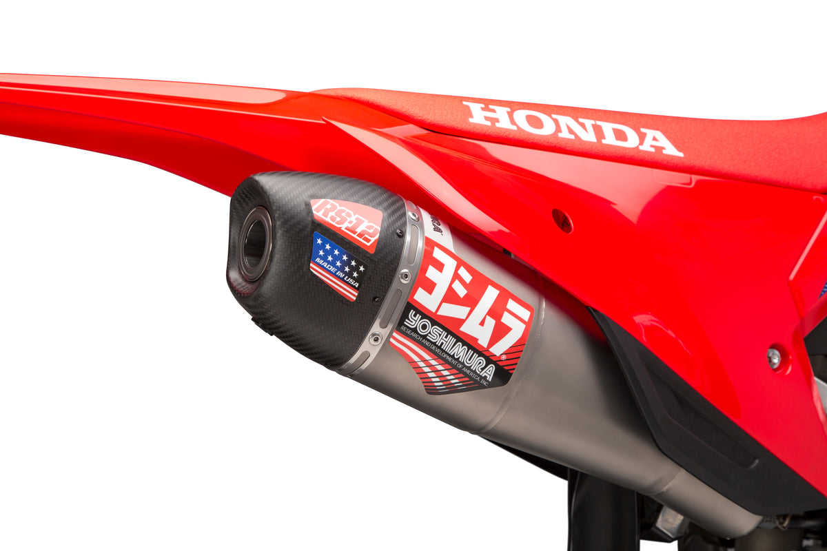 Yoshimura RS-12 Slip-On Exhaust System for Honda CRF450R/RX 2021-2024