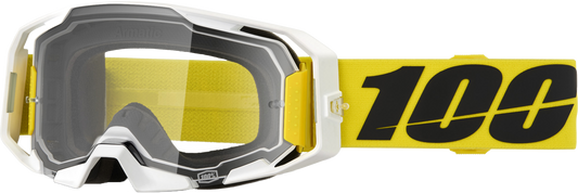 100-Percent Armatic MX Goggle with Clear Lens – High Impact Resistant Eyewear for Offroad Riding