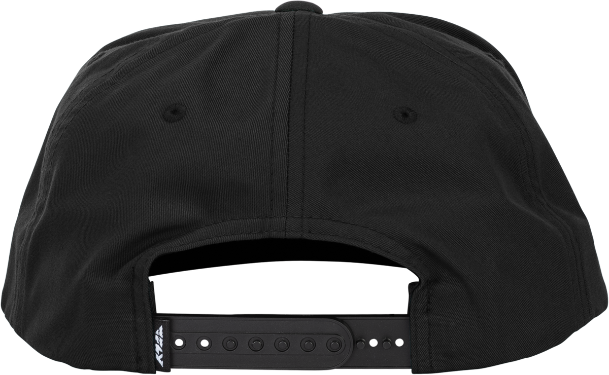 Fly Racing Varsity Hat Black - Adjustable Snapback Headwear for Men and Women