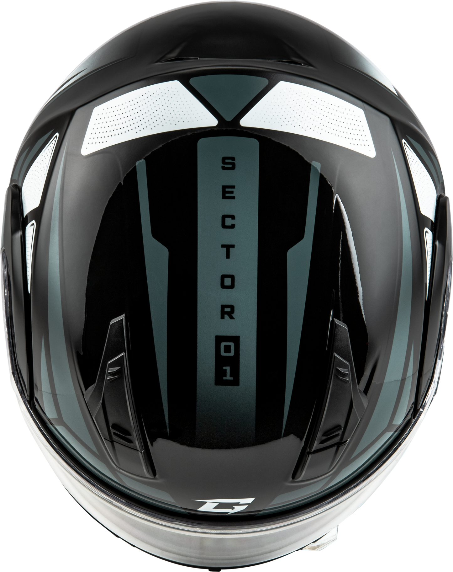 GMAX MD-04 Modular Helmet Black/Silver – Lightweight Street Helmet with Advanced Ventilation and UV Protection