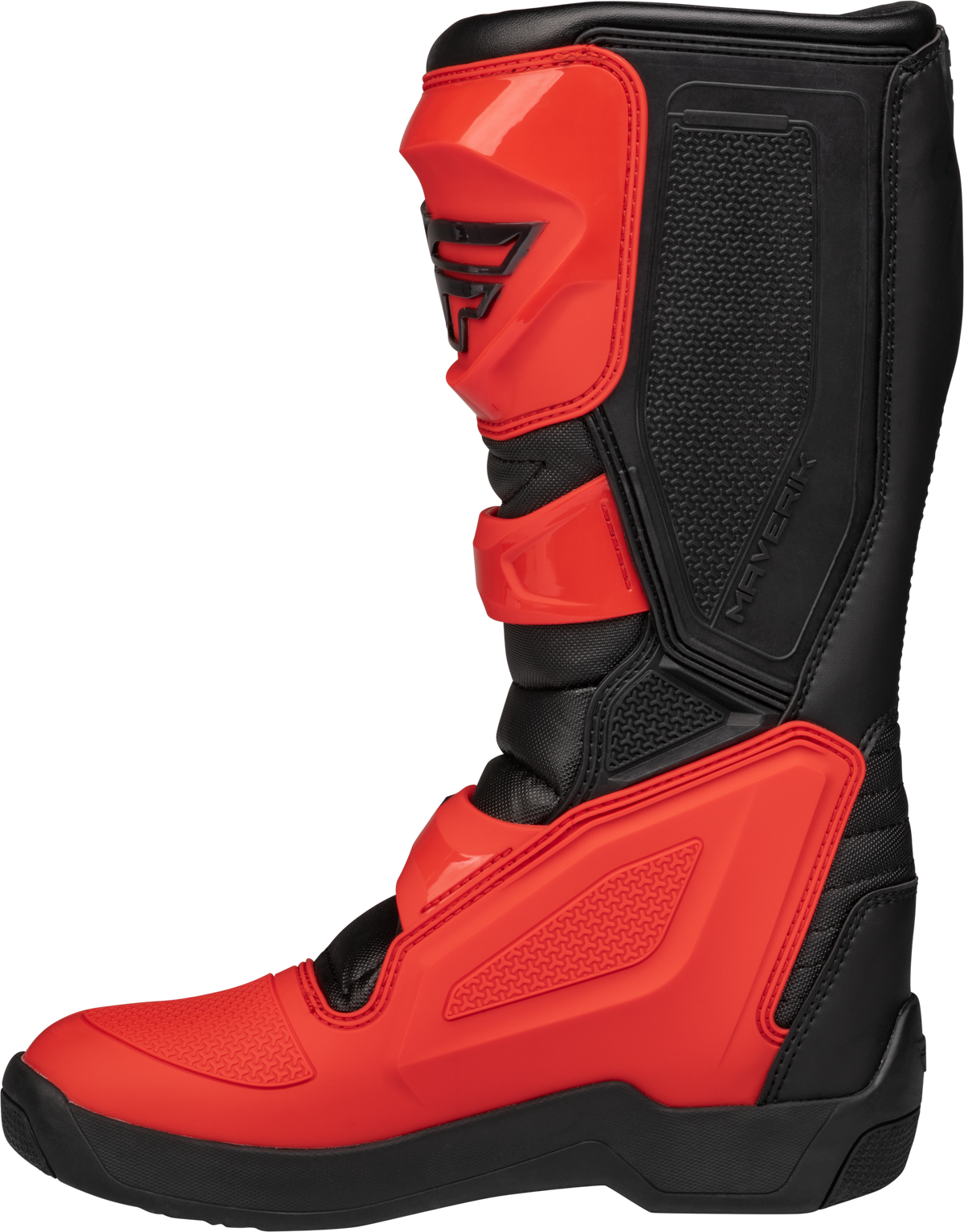 Fly Racing Maverik LT Offroad Boots Red/Black Size 8 - Durable and Supportive Footwear for Adventure